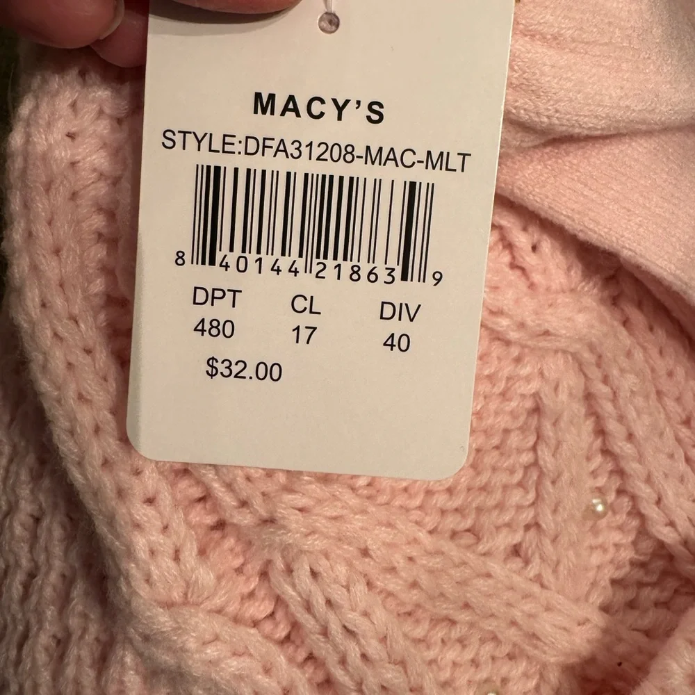 NWT Love 2 Design Girls Cozy Pink Knit‎ Hat, Scarf & Gloves Set - Picture 5 of 5